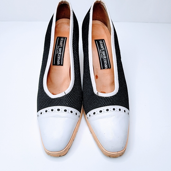 Stuart Weitzman | Vintage Spectator Heel Shoes 7.5 - Picture 3 of 16